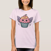  かわいいカップケーキ Tシャツ (正面)