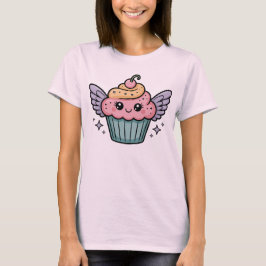  かわいいカップケーキ Tシャツ