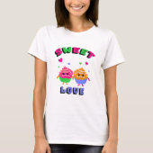 かわいいカップケーキ Tシャツ (正面)