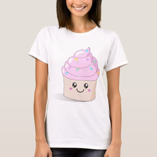 かわいいカップケーキ Tシャツ (正面)