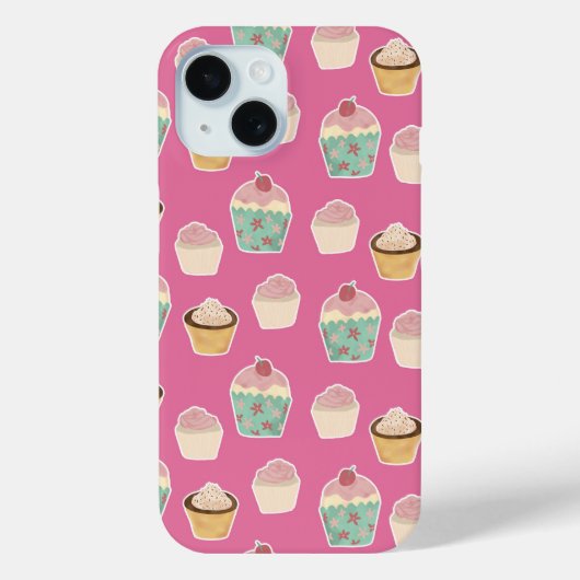 かわいいカップケーキiPhoneケース Case-Mate iPhoneケース (裏面)