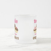 かわいいカップケーキTechie フロストグラスマグカップ (中央)