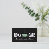 かわいいカップコーヒーお茶ショップケーキカップケーキ 名刺 (スタンド正面)
