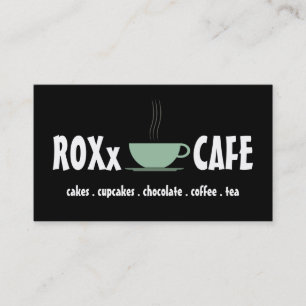 かわいいカップコーヒーショップケーキカップケーキ 名刺