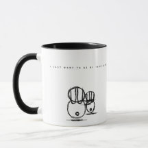 かわいいカップルうさぎマグ | あなたの側にいたい