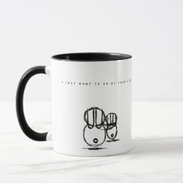 かわいいカップルうさぎマグ | あなたの側にいたい マグカップ