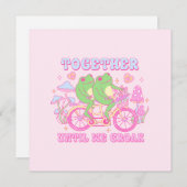 かわいいカップルのカエル – 一緒に我々が鳴くまで (正面/裏面)