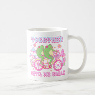 かわいいカップルのカエル – 一緒に我々が鳴くまで コーヒーマグカップ