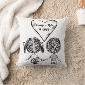 かわいいカップルのクッション クッション (ブランケット)