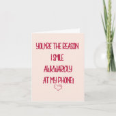 かわいいカップルのバレンタインデーを愛する シーズンカード (正面)