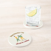 かわいいカップルのバレンタインデー コースター (側面)