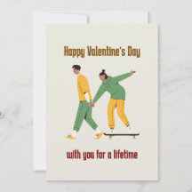 かわいいカップルのバレンタインデー