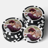 かわいいカップルのフォトトランプのポーカーチップ ポーカーチップ (積み重ね)