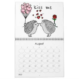 かわいいカップルのヘッジ カレンダー