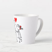 かわいいカップルのラブマグカップ カフェラテマグ (右アングル)