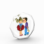 かわいいカップルの写真あなたの愛の贈り物をブロック フォトブロック (左)