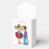 かわいいカップルの好意のボックスと文字 – 私はあなたを愛している フェイバーボックス (オープン)