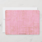 かわいいカップルの婚約かブライダルシャワーの招待状 招待状 (裏面)