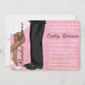 かわいいカップルの婚約かブライダルシャワーの招待状 招待状 (正面)