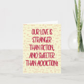 かわいいカップルの愛バレンタインデー シーズンカード (正面)