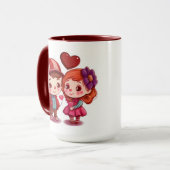 かわいいカップルの日 マグカップ (正面左)