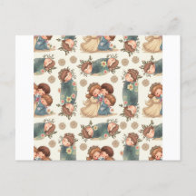 かわいいカップルはがき