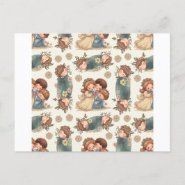 かわいいカップルはがき ポストカード