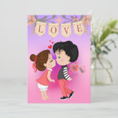 かわいいカップルは私のものバレンタインデー シーズンカード (スタンド正面)