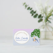 かわいいカップルよくはしゃぐのオバルカウンセラー 名刺 (スタンド正面)