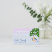 かわいいカップルよくはしゃぐのパロットフレームカウンセラー 名刺 (スタンド正面)