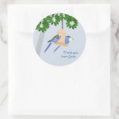 かわいいカップルよくはしゃぐのRosellasありがとう ラウンドシール (バッグ)