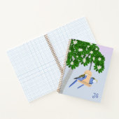 かわいいカップルよくはしゃぐのRosellasモノグラム ノートブック (内部)