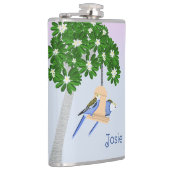 かわいいカップルよくはしゃぐのRosellas名前を追加 フラスク (右)