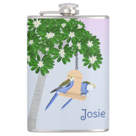 かわいいカップルよくはしゃぐのRosellas名前を追加 フラスク