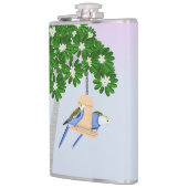 かわいいカップルよくはしゃぐパロッツロセラス フラスク (左)