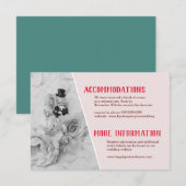 かわいいカップルイベントエンクロージャカード 招待状 (正面/裏面)