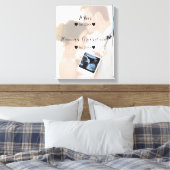 かわいいカップルカスタムの写真 キャンバスプリント (インサイチュ (寝室))