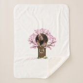 かわいいカップルカスタムの写真 シェルパブランケット (正面)