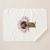 かわいいカップルカスタムの写真 シェルパブランケット (正面(横))