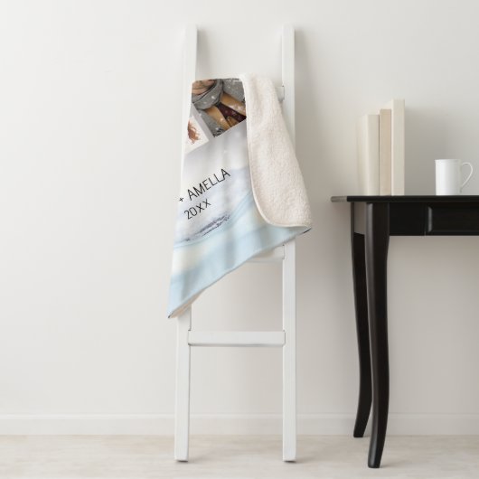 かわいいカップルカスタムの写真 シェルパブランケット (インサイチュ)