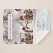 かわいいカップルカスタムの写真 シェルパブランケット (正面(横))