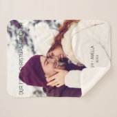 かわいいカップルカスタムの写真 シェルパブランケット (正面(横))