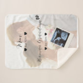 かわいいカップルカスタムの写真 シェルパブランケット (正面(横))