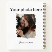 かわいいカップルカスタムフォトジャーナル ノートブック (裏面)