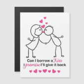 かわいいカップルキスを借りてもいいデザイン (正面/裏面)