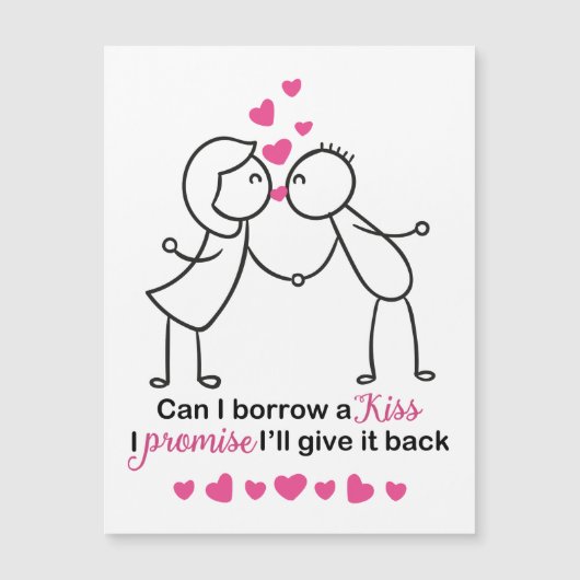 かわいいカップルキスを借りてもいいデザイン (正面)