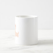 かわいいカップルドラゴンデザイン コーヒーマグカップ (中央)