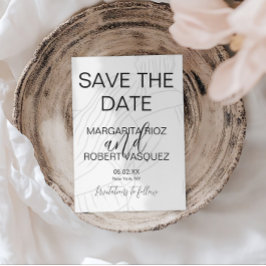 かわいいカップルハグスクリプト Save the Date 招待状