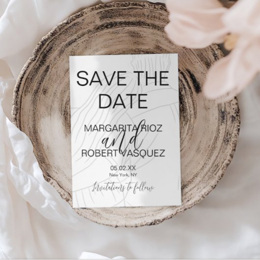 かわいいカップルハグスクリプト Save the Date 招待状