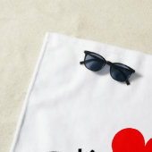 かわいいカップルビーチタオル ビーチタオル (インサイチュ)